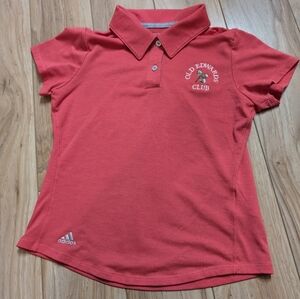 Adidas Golf Girls Small Coral Polo Shirt - Old Edwards Club Highlands NC